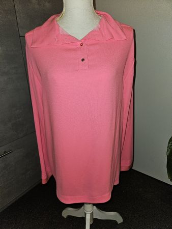 Marc Cain Langarm Bluse pink Kragen
