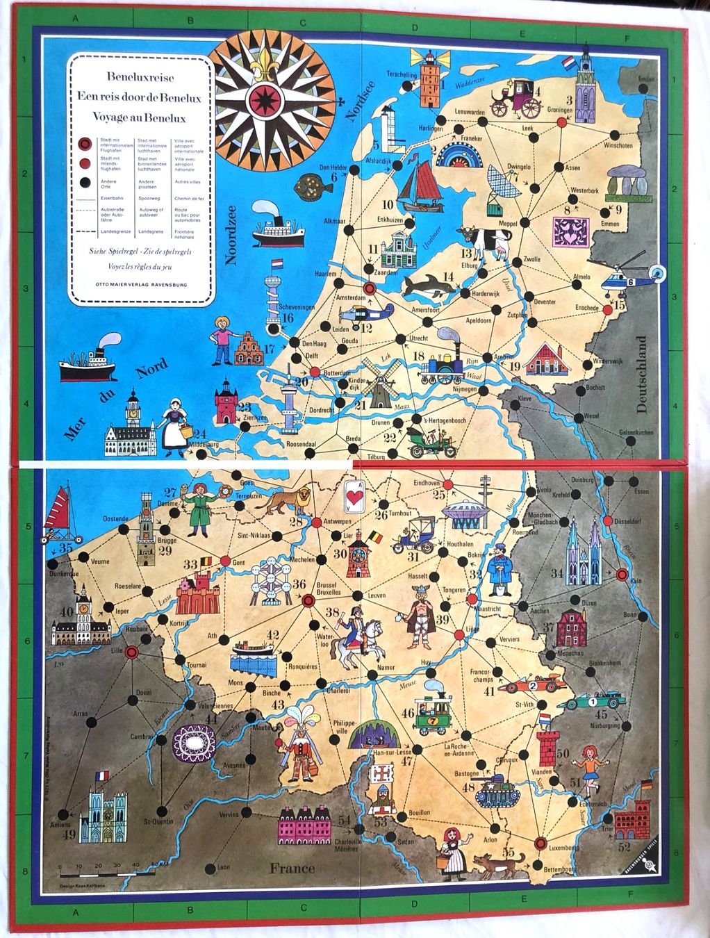 Ravensburger Spiele: Beneluxreise - Ravensburger Spiele - 1973 – Gebraucht aus Schaffhausen von durruti 4