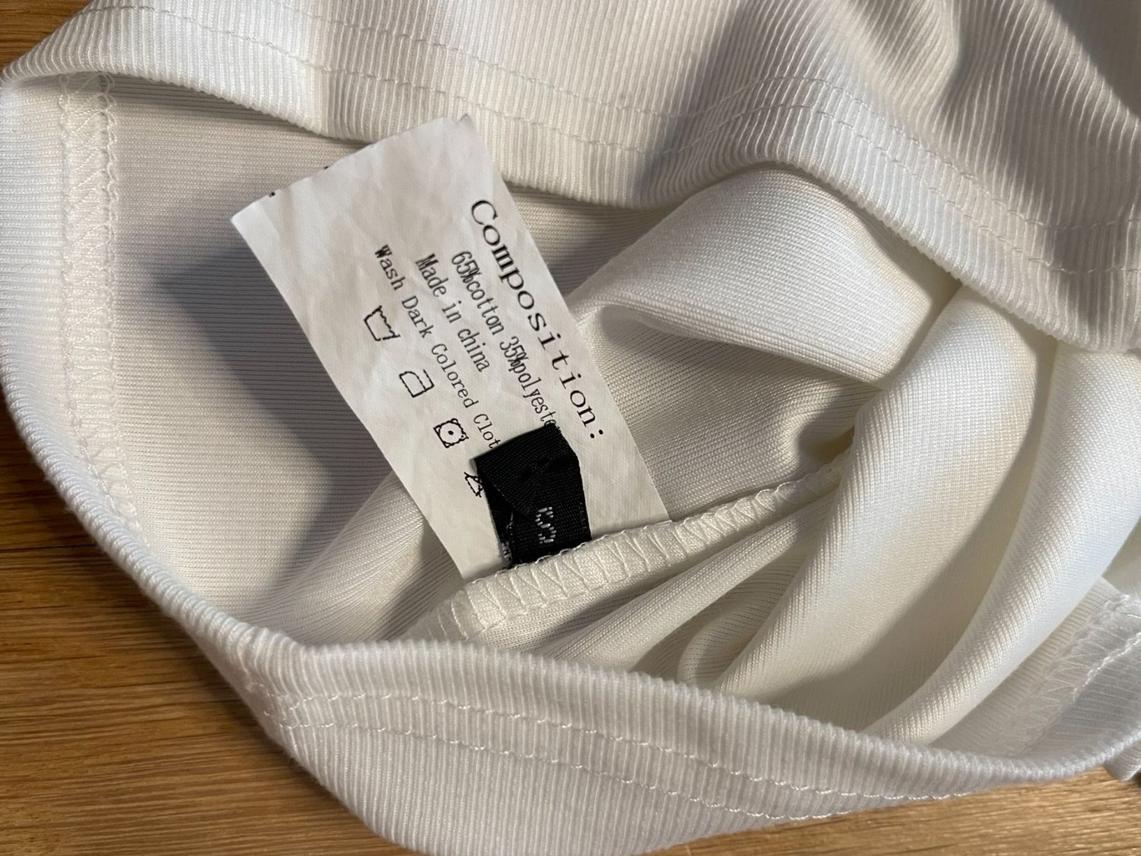 Tops: Weisses Top, Feinripp Baumwolle, Grösse S/36 – Gebraucht aus Rheineck von FGeissler 2