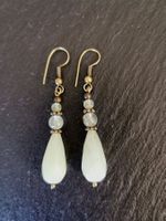 Boucles d'oreilles laiton /Quartz vert
