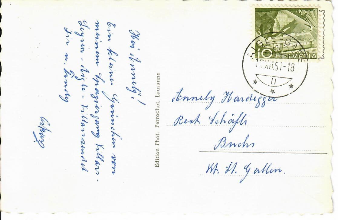 Cartoline postali: Les Dents du Midi – Usato da Hochdorf venduto da Ziegel-16 1