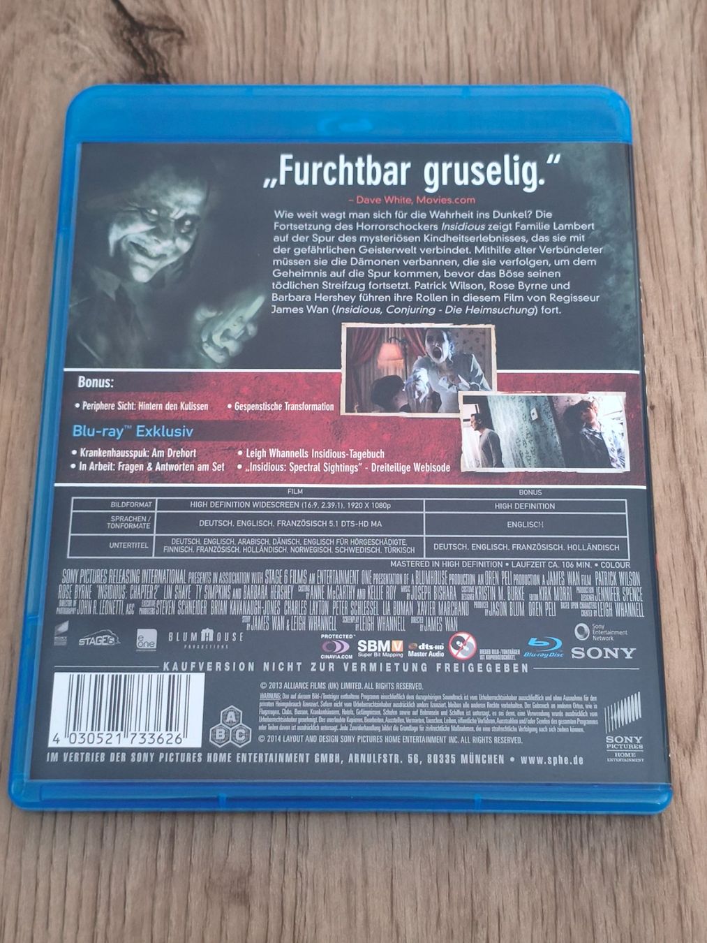 Alle DVDs: Insidious: Chapter 2 – (Blu-Ray/2013) – Gebraucht aus Schaffhausen von philscardstore 3