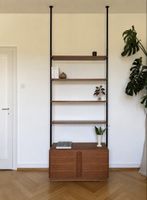 Midcentury Teak Teleskopregal (danish)