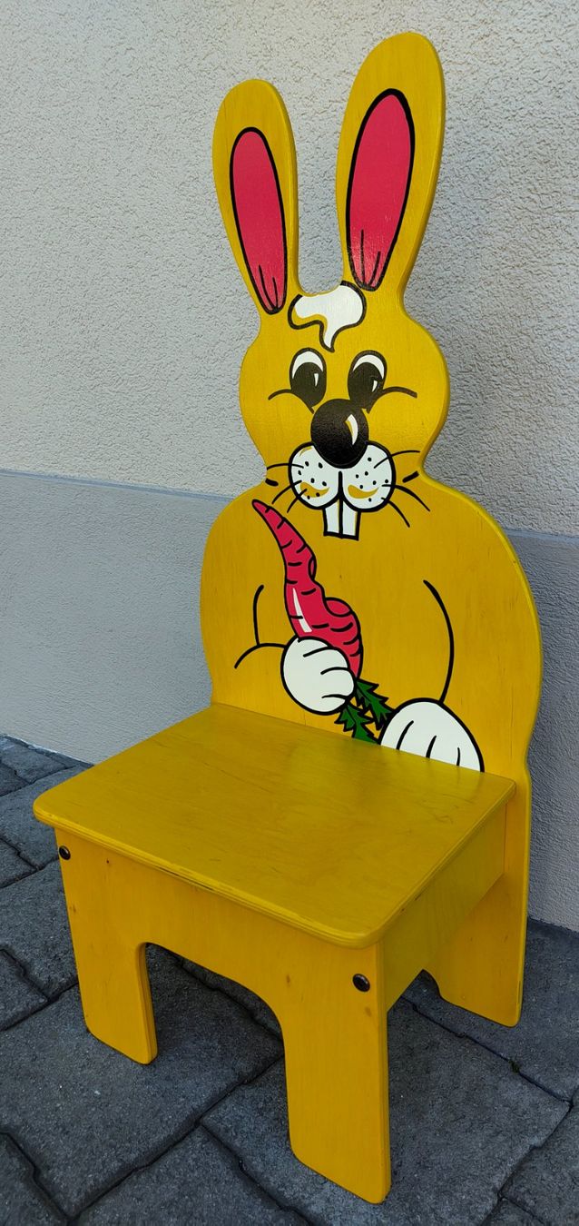 Sedie: Kindermöbel / Stuhl Hase gelb – Nuovo (secondo la descrizione) da Stettfurt venduto da deltacharlie1 1