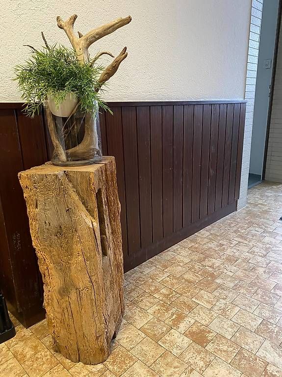 Articles en bois: 300 jähriger original Eichenpfahl mit Glas – D'occasion à Goldach par 1963ruthlanter 2