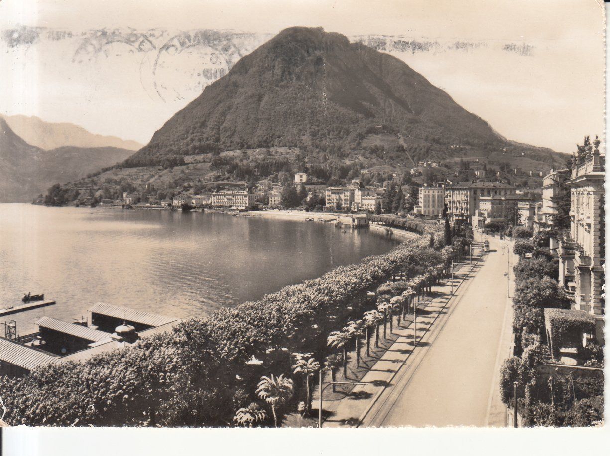 Cartoline postali: Lugano 1954 – Usato da Bürglen TG venduto da StampGraf