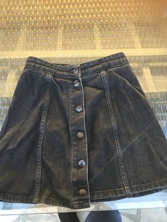 Mädchen Jeans Rock schwarz S /140 / 146