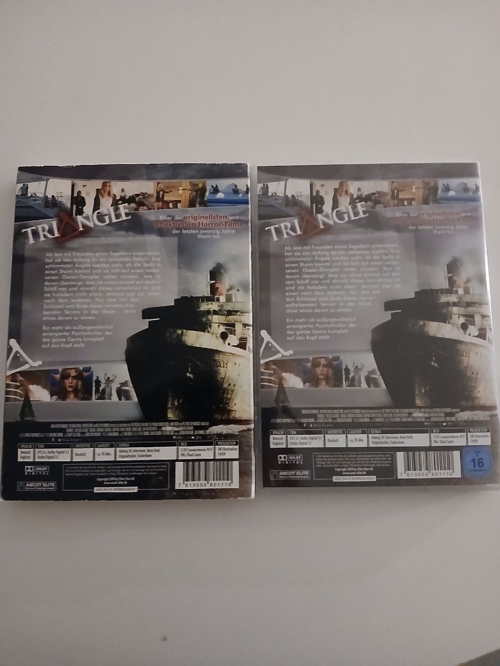 Tous les DVDs: DVD Triangle Regie Christopher Smith  – D'occasion à Berikon par pil_thm8 2