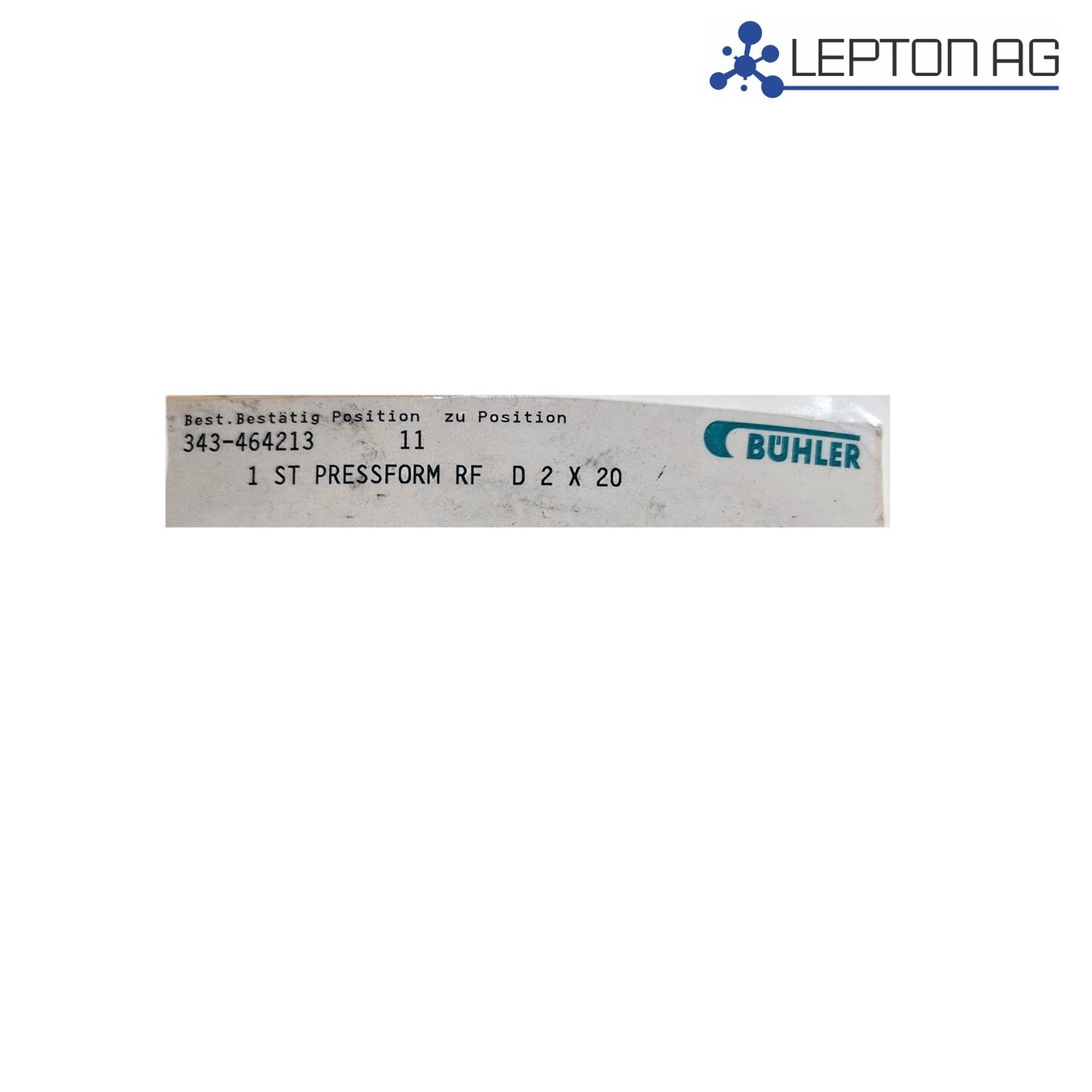 Accessori da laboratorio: Bühler Granulierer mit Presseform RF D 2 X 20 – Usato da Niederdorf venduto da LeptonAG_Labor 2