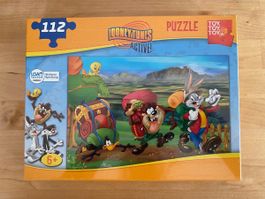 Looney Tunes Puzzle, 112 Teile, Neuwertig