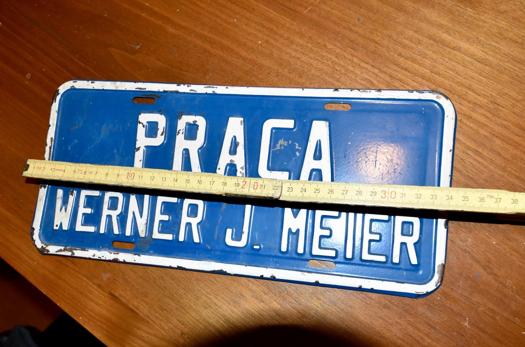 Schilder: VINTAGE Praca Werner J. Meier BLECHSCHILD brasilien? – Gebraucht aus Pfaffhausen von mono_rec 4