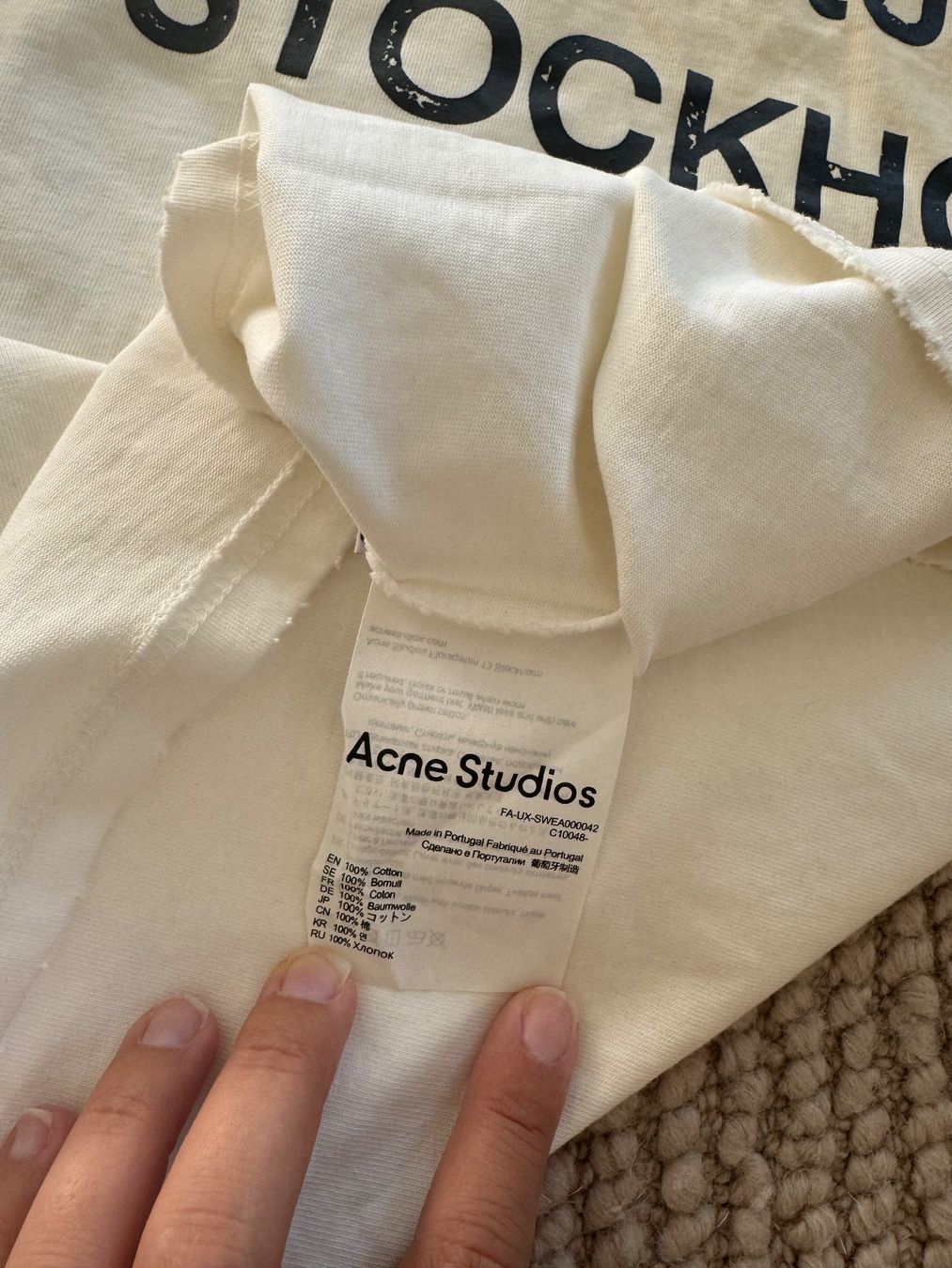 Acne Studios T-Shirts: Acne Studios T-Shirt, Gr. S, weiss – Neu (gemäss Beschreibung) aus Triesen von dardaleni 3