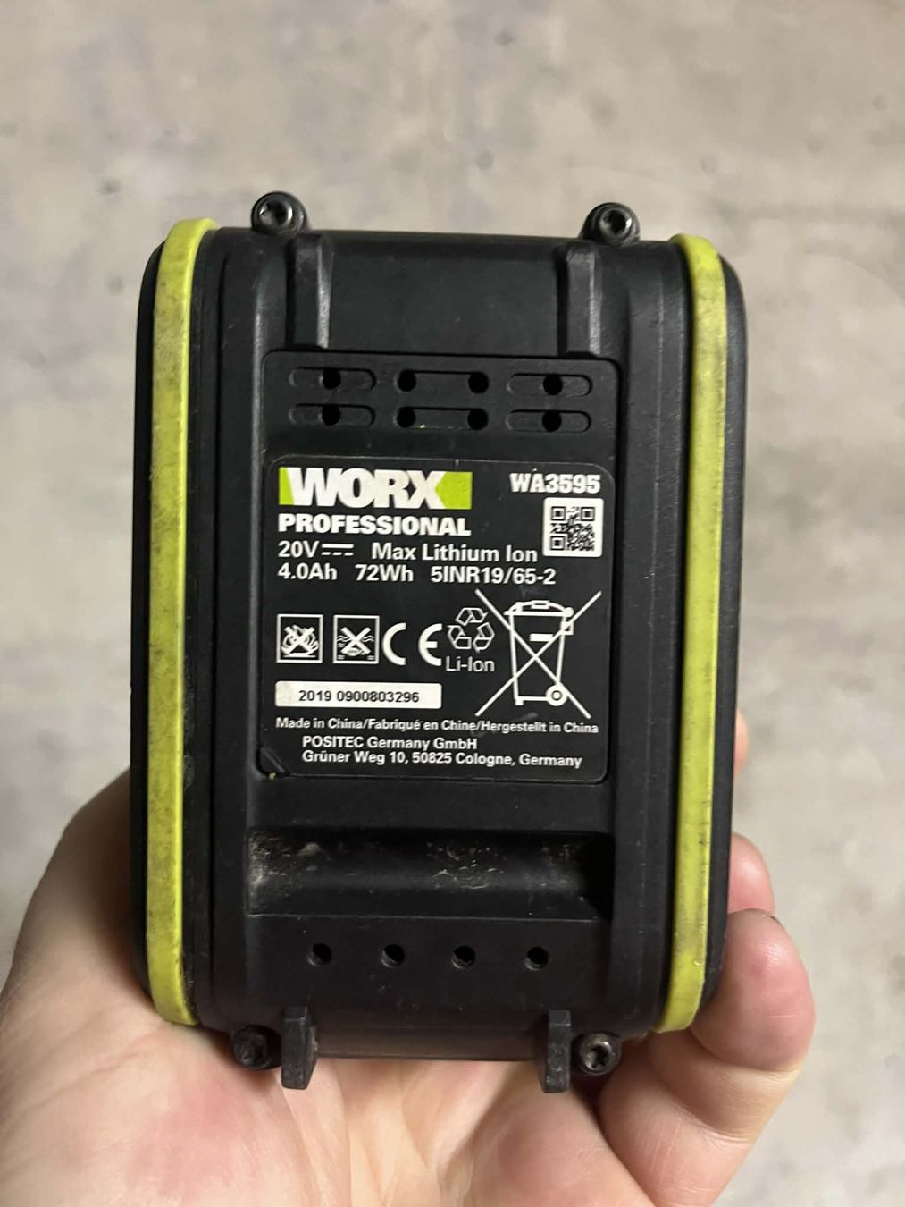 Worx Caricatori & Batterie: Worx 4 Ah Akku + GRATIS Parkside Adapter – Usato da Niederweningen venduto da uru_9wcj 2
