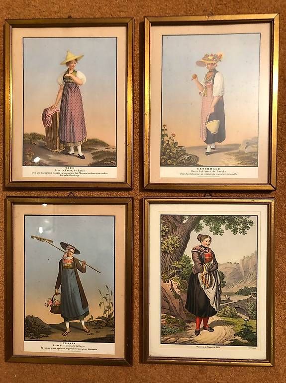 Grafica & Litografie: Lithographies Vaud Unterwald Tessin Bâle  – Usato da Sullens venduto da Diga47