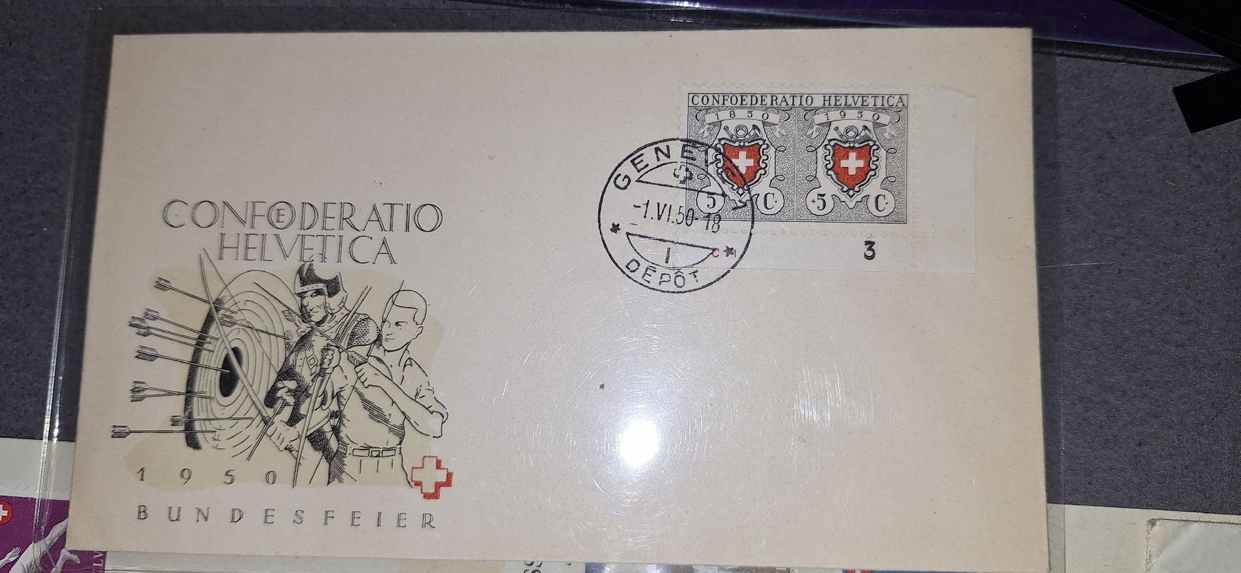 Tutti i francobolli: 13 div. Briefe Pro Patria  – Usato da Balgach venduto da SIMEON27 2