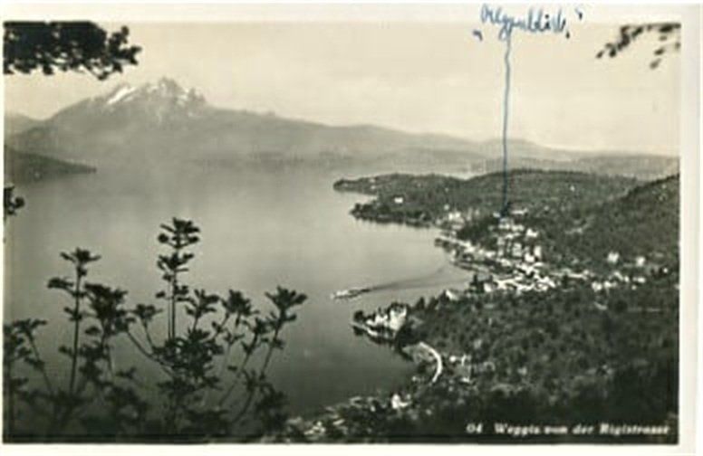 Ansichtskarten: Weggis, von der Rigistrasse – Gebraucht aus Ottikon b.Kemptth. von Neptun1974