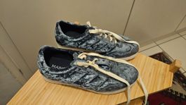 Scarpe basse Mango in velluto azzurro n.36 nuove