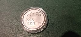 CH 20 Franken 1998 Silber