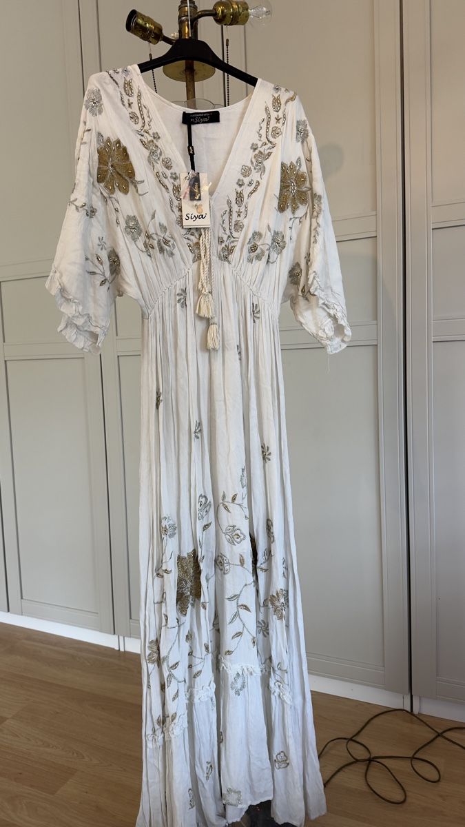 Vestiti: Kleid weiss Baumwolle – Nuovo e nell'imballaggio originale da Olten venduto da Saayis