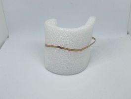 Cavigliera Minimal Liscia Maglia Spiga Oro (20-25 cm)
