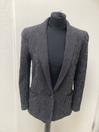 Blazer Jacke gestreift H & M. Gr. M, schwarz