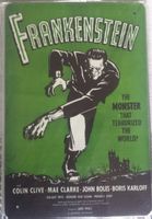 NEU/OVP: Frankenstein Blechschild Horrorfilm Plakat Film