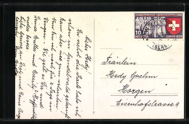 Cartoline postali: Grindelwald, Ferienheim Herzogenbuchsee – Usato da Berlin venduto da bartko-reher 1