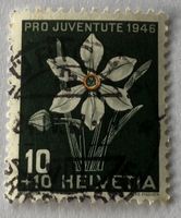 Nr.J 118 Weisse Narzisse 1946 mit Stempel