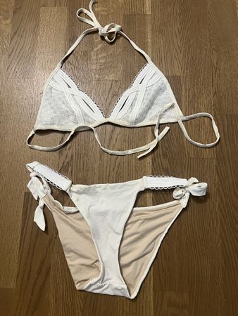 La Perla Bikini in Weiss, Grösse 44 IT– edle Spitze
