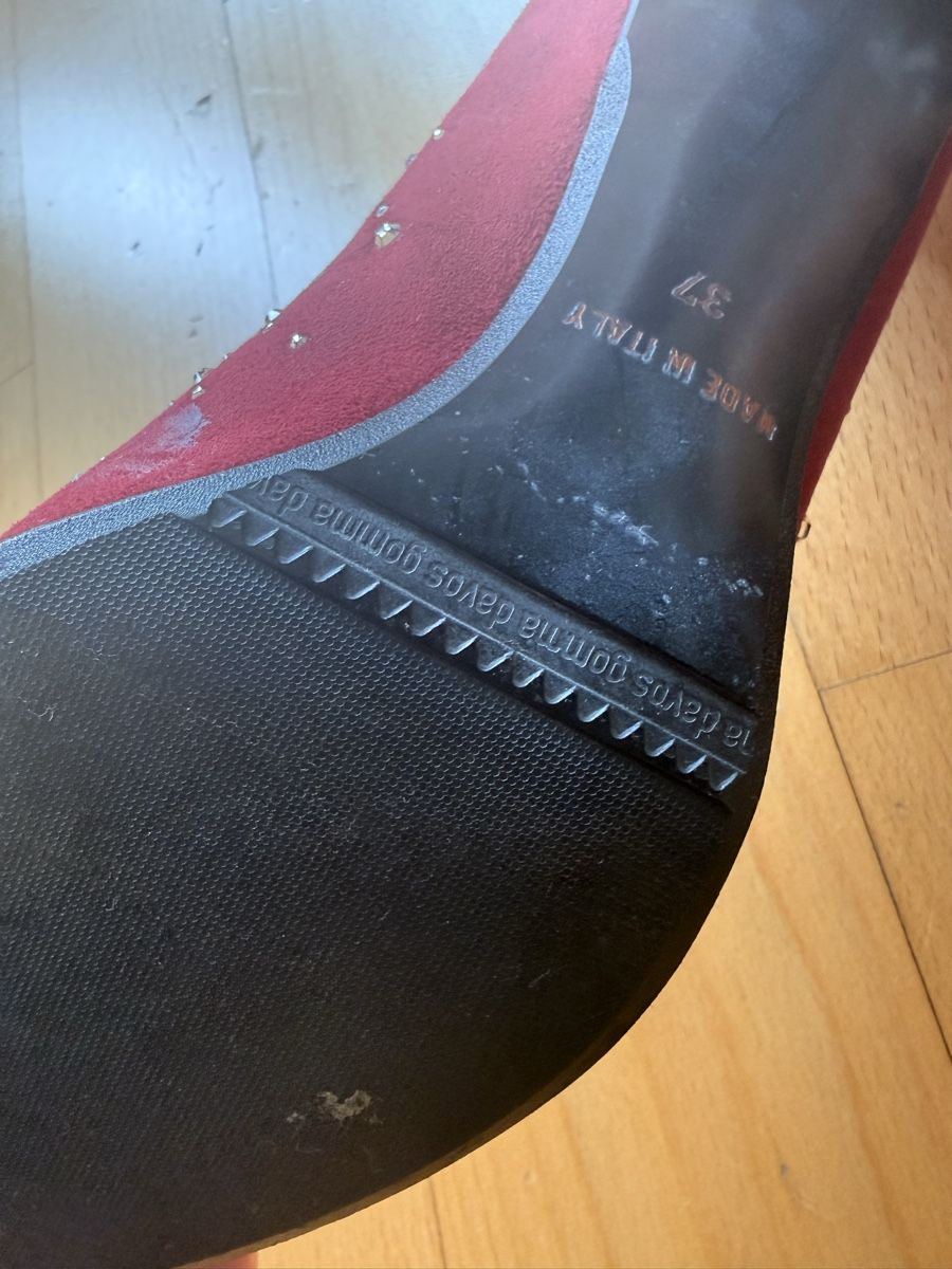 Chaussures femmes: Damenschuhe rot mit Schmucksteinen Grösse 37 – Neuf (Voir description) à Kilchberg ZH par ana_z2sb 5