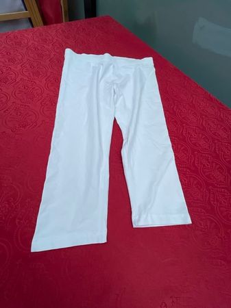 Damen Sport Hose Jeggings kurz weiss S (95% Baumwolle)