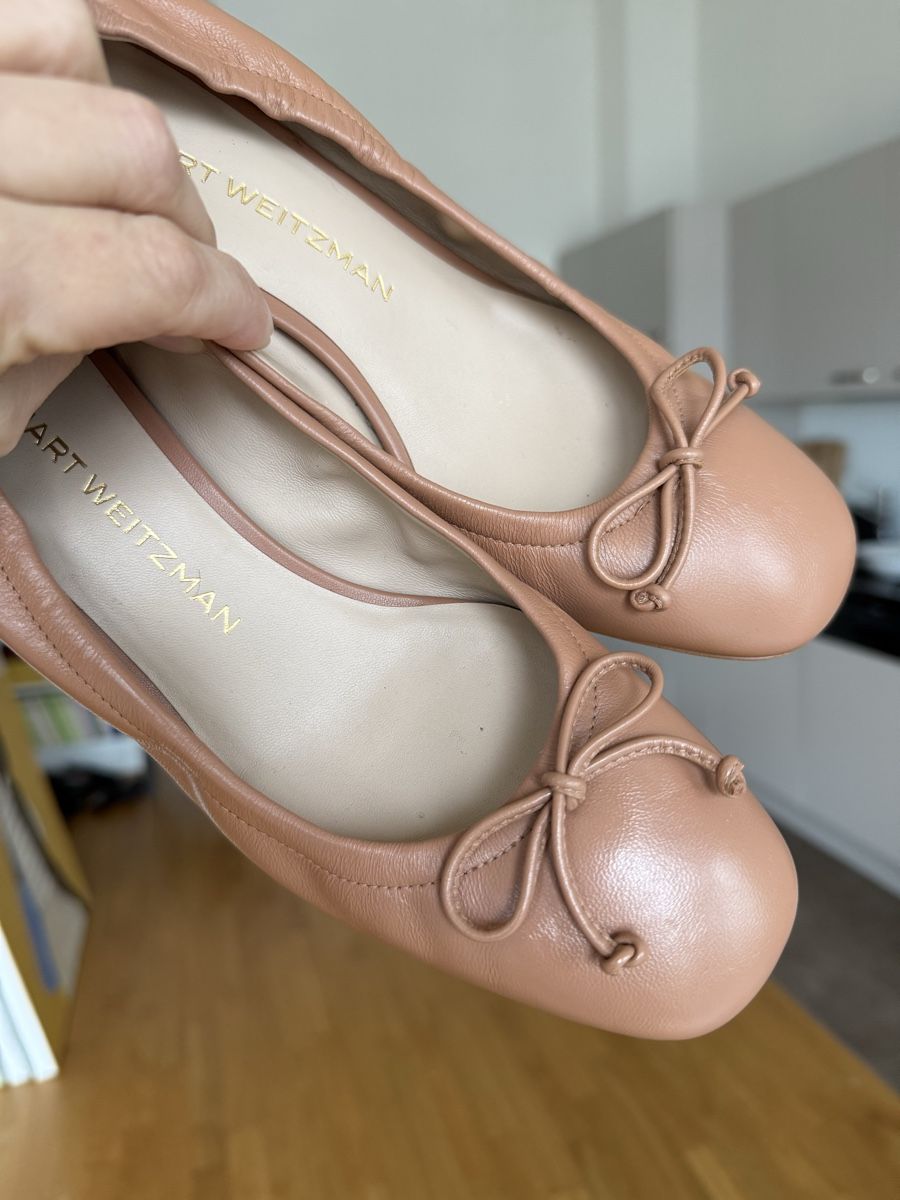 Stuart Weitzman Scarpe da donna: Stuart Weitzman Brown Leather Ballet Pumps Size 37 EU – Usato da Zürich venduto da gracieteS 4