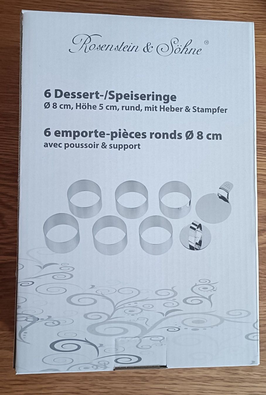 Teglie da forno: 6 Dessert-/Speiseringe von Rosenstein & Söhne, neu – Nuovo e nell'imballaggio originale da Reinach BL venduto da Retep510
