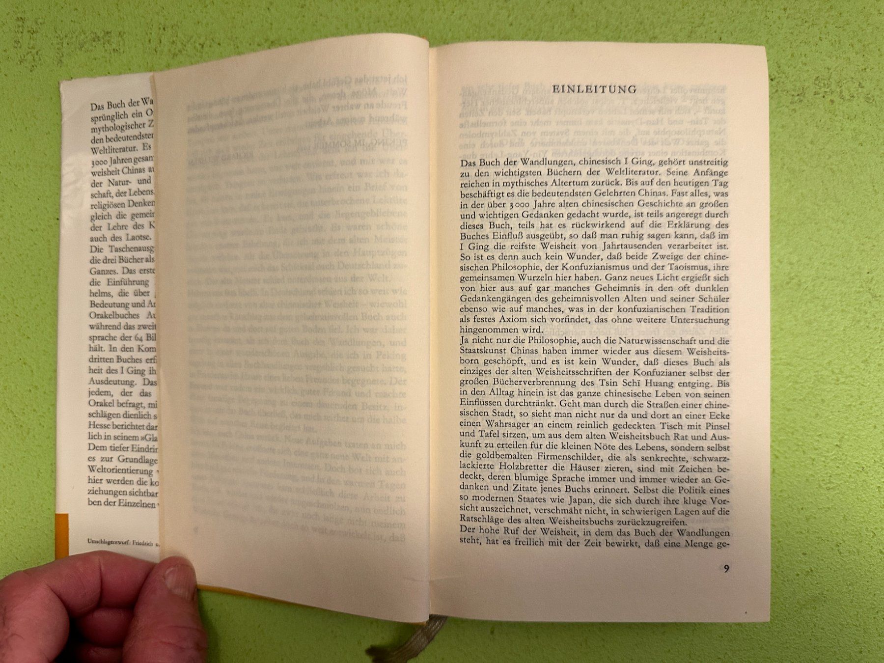 Libri: I Ging. Das Buch der Wandlungen. – Usato da Zürich venduto da allp 4