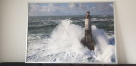 IKEA Großer Leuchtturm-Kunstdruck im Aluminiumrahmen 200x140