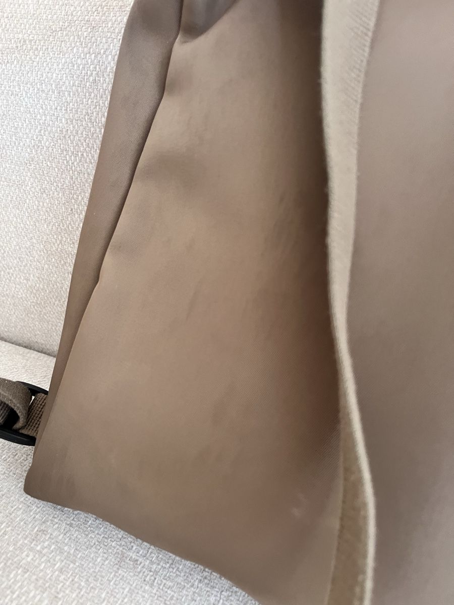 Longchamp Zaini: Longchamp backpack brown patent leather nylon used – Usato da Lausanne venduto da Danash 5