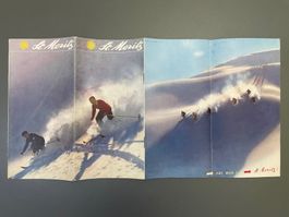 Prospekt St. Moritz von Amstutz und Herdeg / Ski Skifahren