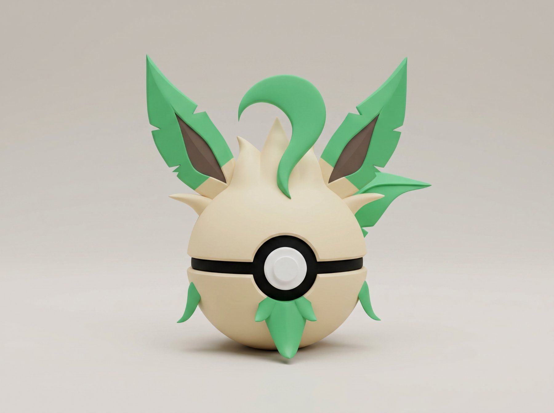 Statuette: Pokeball Leafeon - 3D Printed – Nuovo (secondo la descrizione) da Ligornetto venduto da Nero_Forma_3D