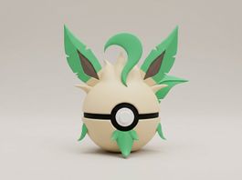 Pokeball Leafeon - 3D Printed