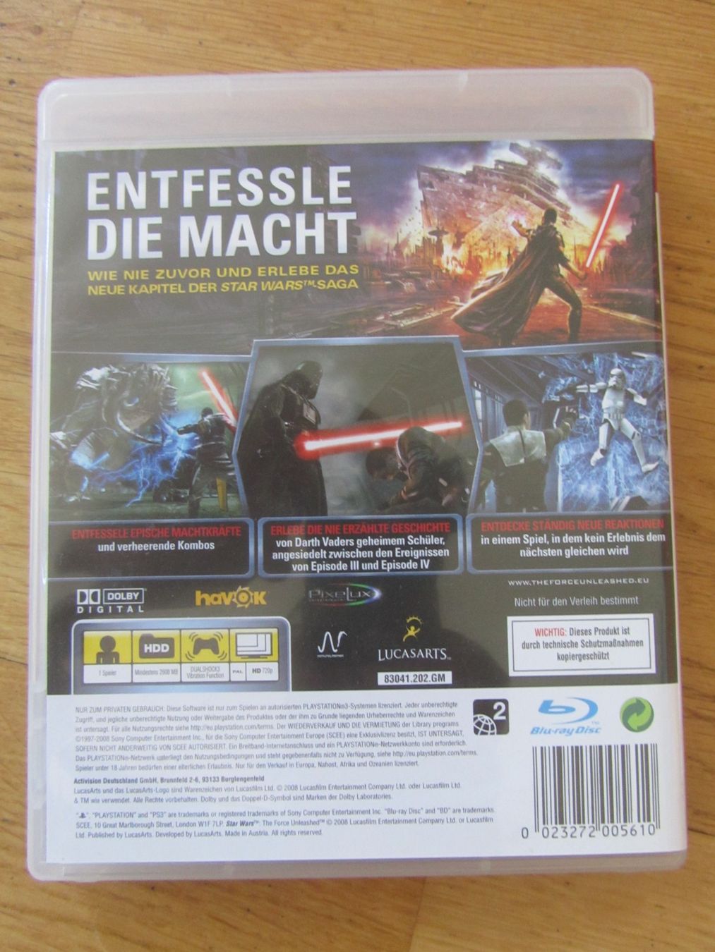 Giochi: Spiel Star Wars The Force Unleashed PS3 gebraucht – Usato da Seengen venduto da mikelele 1