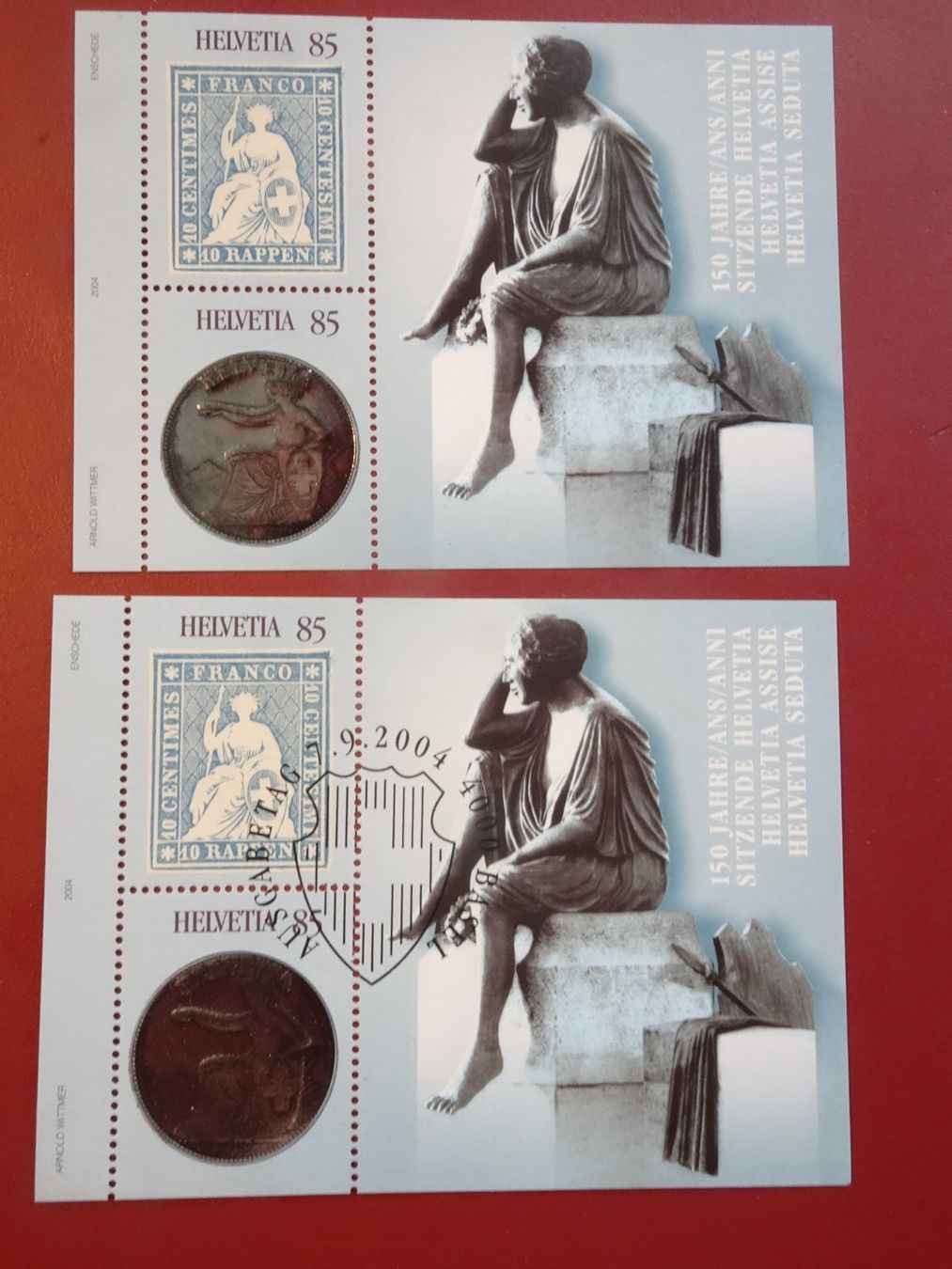 Tutti i francobolli: 2004, 2 BLOCKS, POSTFRISCH UND AUSGABETAG – Usato da Eschenbach SG venduto da eDaisy