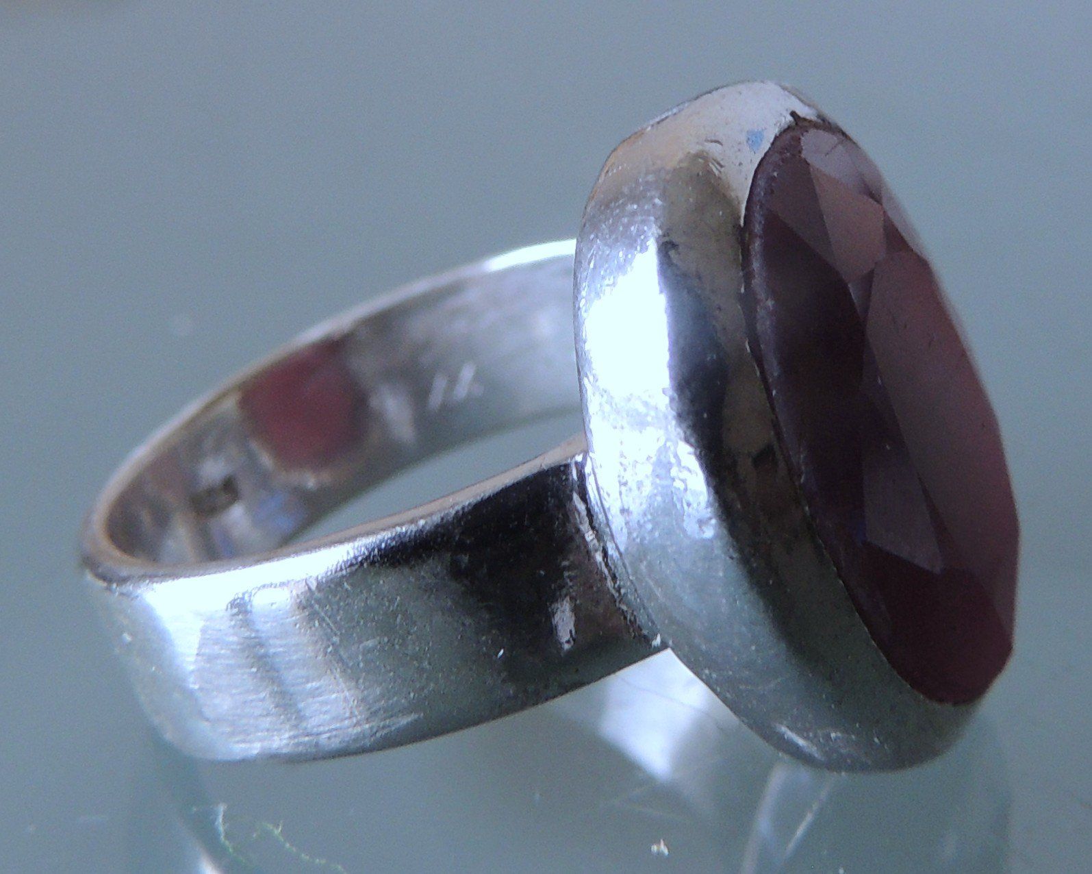 Anelli: Rubin Silber 925 Fingerring Gr. 52 – Usato da Waldenburg venduto da schaller707 3