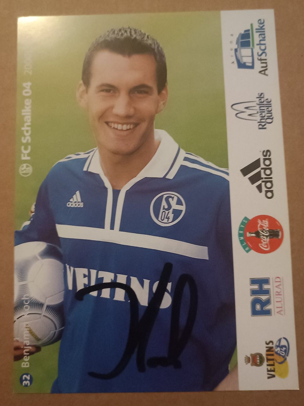 Autographes: Benjamin Koch - Schalke Saison 01/02 - Handsigniert – D'occasion à Menziken par Artographs