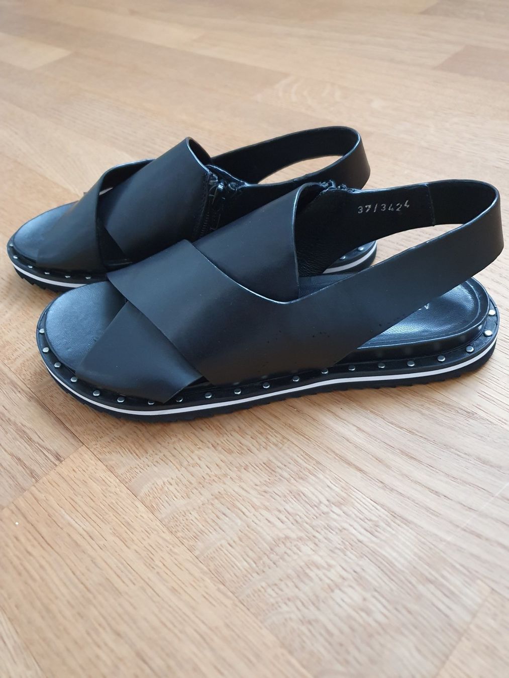 Damenschuhe: Ledersandalen, Sandalen, Gr.37, schwarz – Neu und originalverpackt aus Emmenbrücke von Mogeli0 2