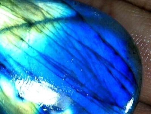 Pietre preziose: Flashy 86 kts Blau Labradorit Cabochon Edelstein Labradorite – Nuovo (secondo la descrizione) da Prilly venduto da ilyria73 4