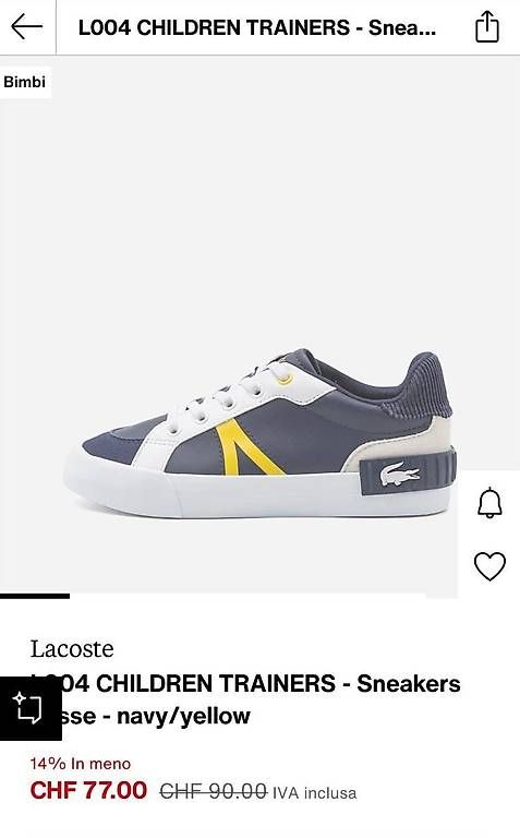 Lacoste Scarpe per ragazzi: La Coste chaussures enfant – Usato da Genève venduto da angeloscop 2
