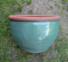 Keramik Blumentopf 30cm hoch, Öffnung 40cm, schwer