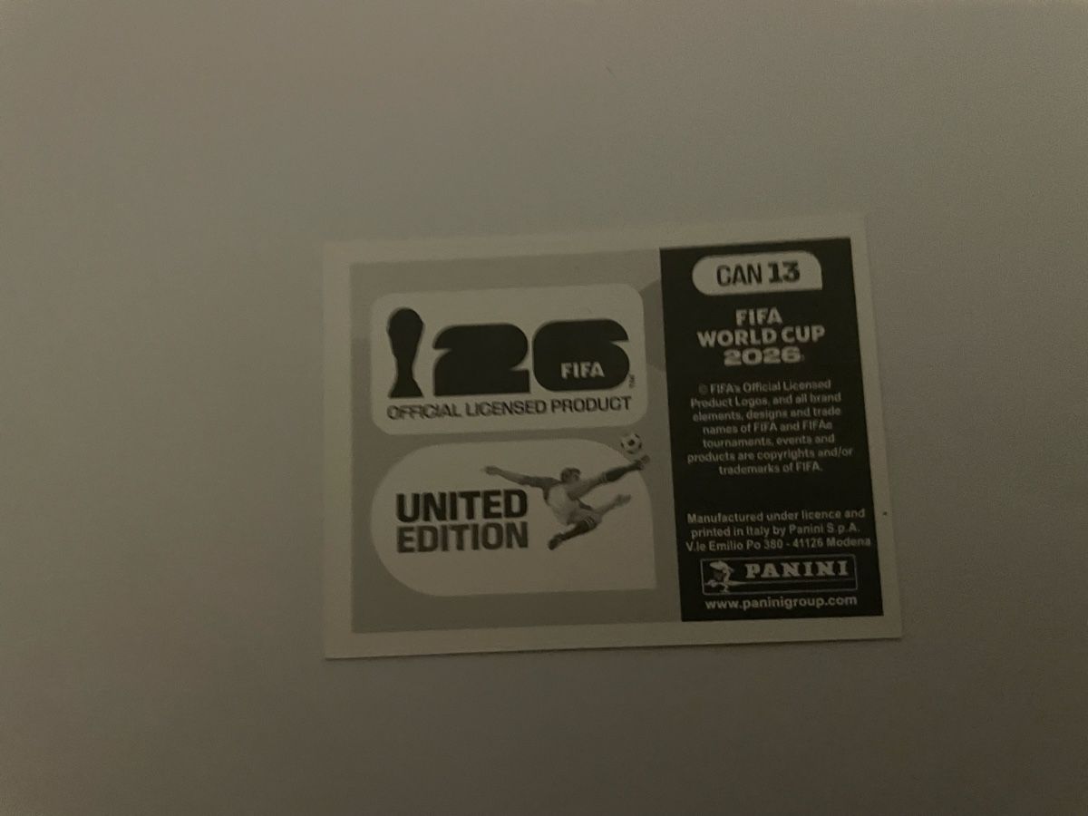 Panini Carte collezionabili: FIFA WM 2026 WE ARE Kanada CAN 13 – Nuovo (secondo la descrizione) da Winterthur venduto da Cobraforce 1