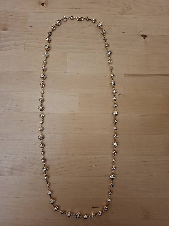 Catenine: Wunderschöne lange Swarovski Halskette – Usato da Wabern venduto da amo_pp26 4