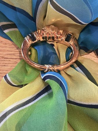 Bague à foulard éléphant - Malka Paris - vintage